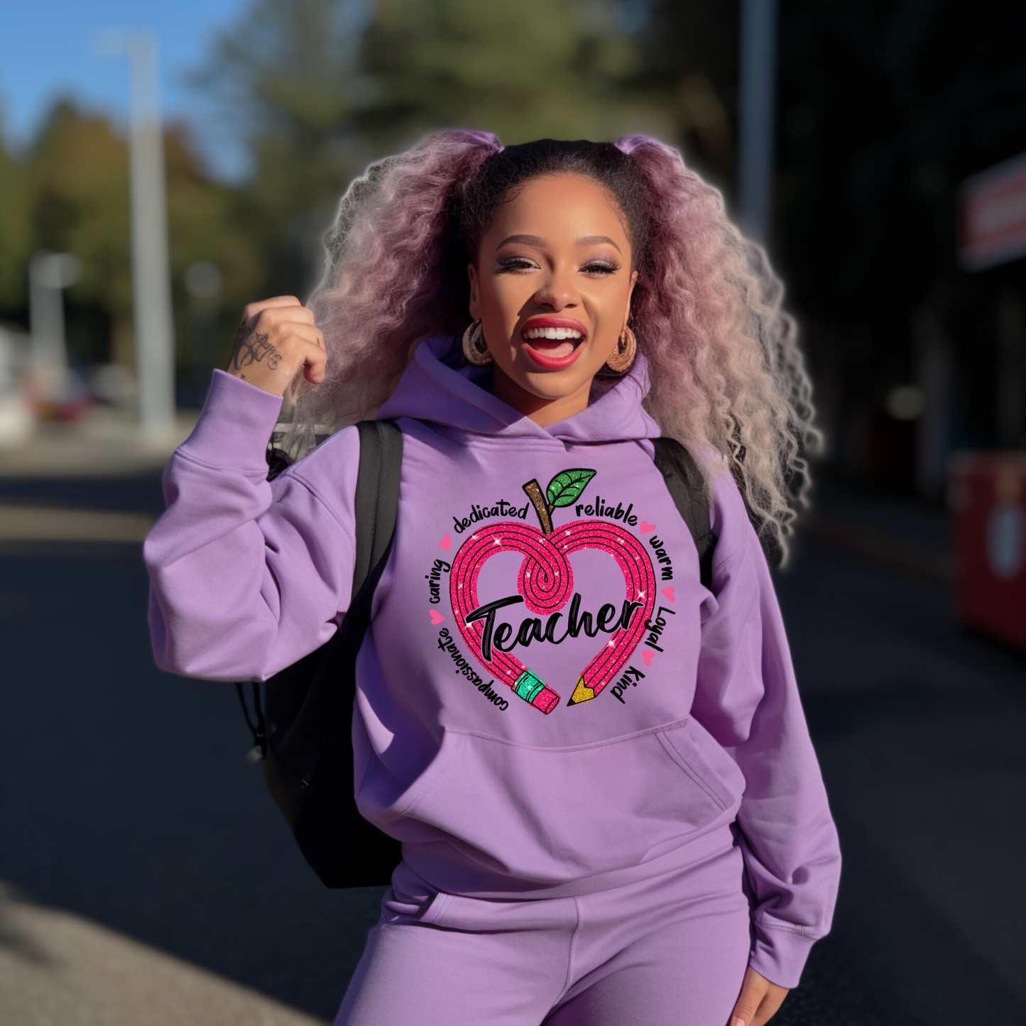 Teacher Heart Pencil  DTF Transfer