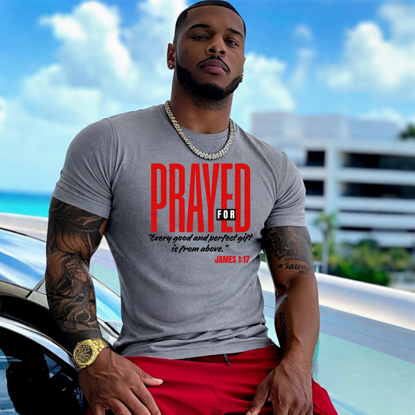 Heaven Sent & Prayed For- James 1:17 DTF Transfer (Sold Together)