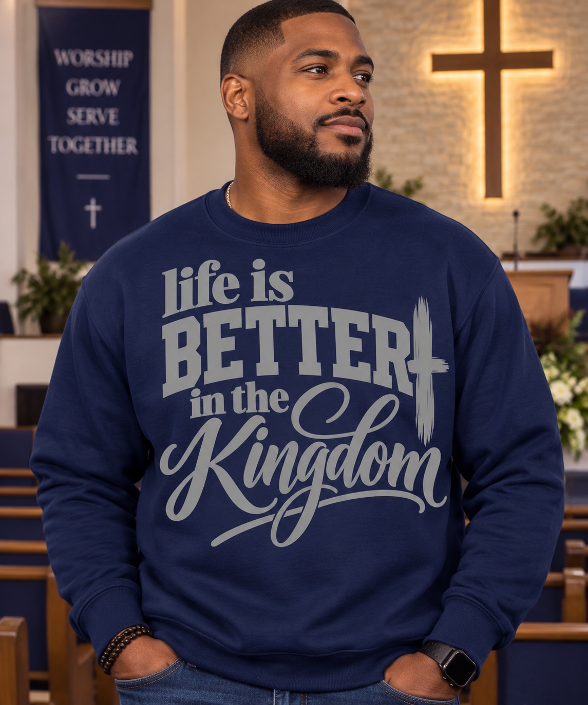 11 inch Life is Better in the Kingdom Screen Print