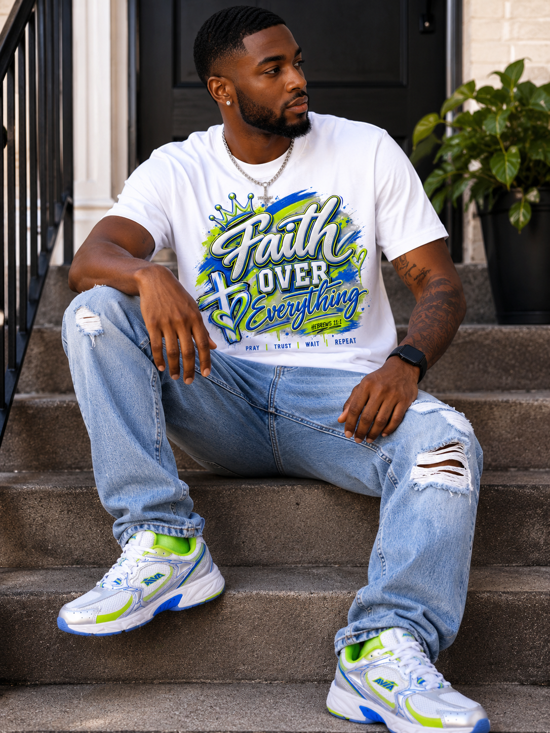 Faith Over Everything DTF Transfer