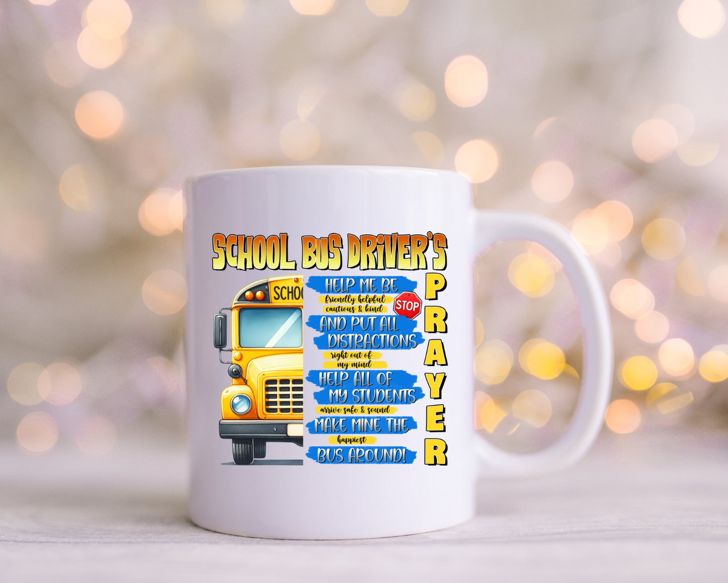 School Bus Driver's Prayer UV Decals