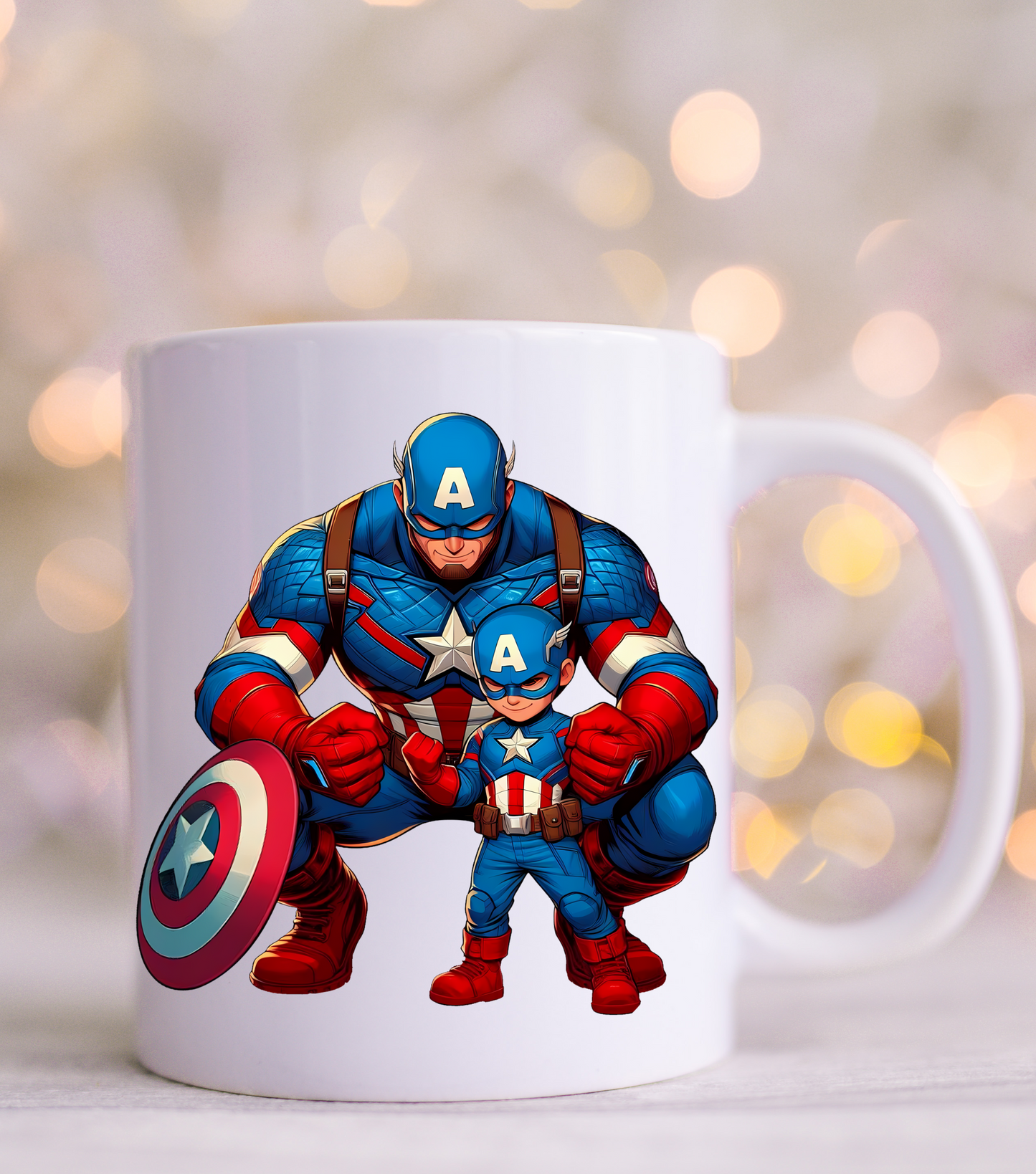 Captain America Super Dad  UV Decal