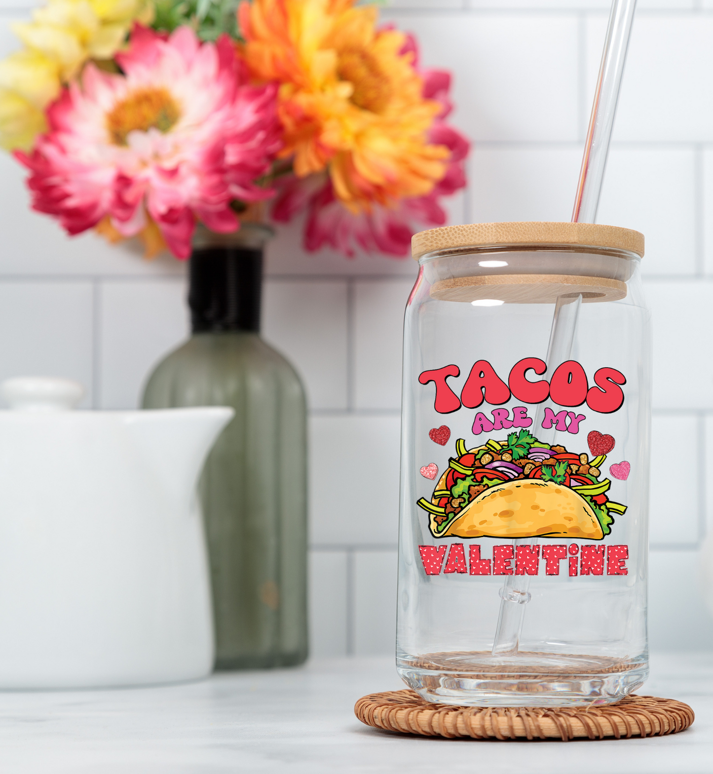 Tacos are my Valentine UV Decal