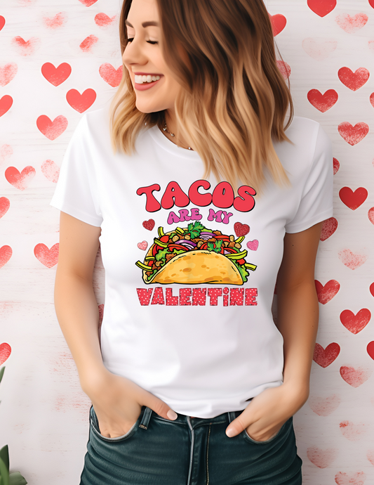 Tacos are my Valentine DTF Transfer