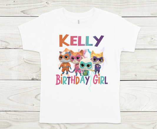 Super Kitties Birthday Shirt