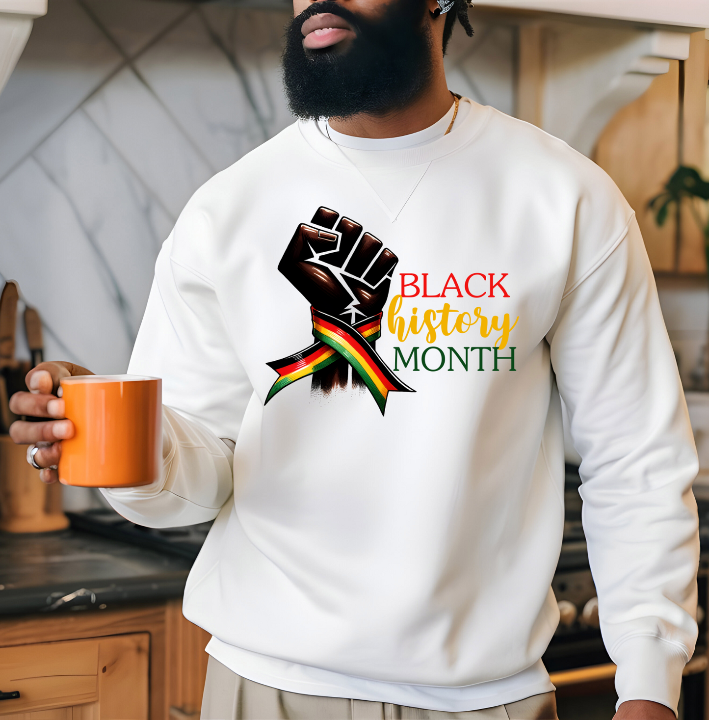 Wrist & Ribbon Black History Month  DTF TRANSFER