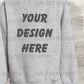 Design to the back of crewneck Sweatshirt