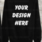 Design to the back of crewneck Sweatshirt