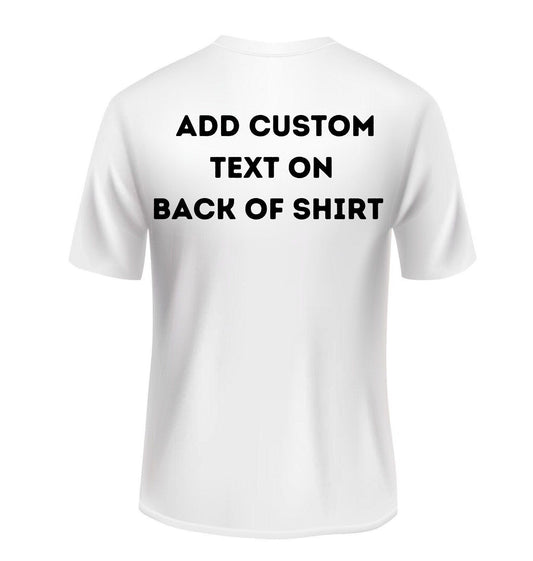 Add Design to the back of the short sleeve shirt
