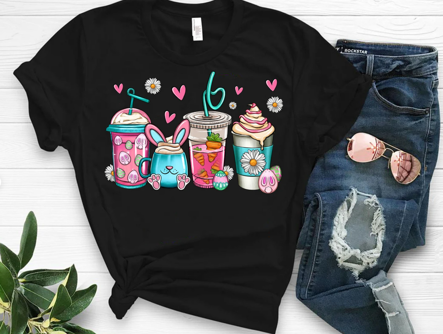 Easter Coffee Cups  Transfer