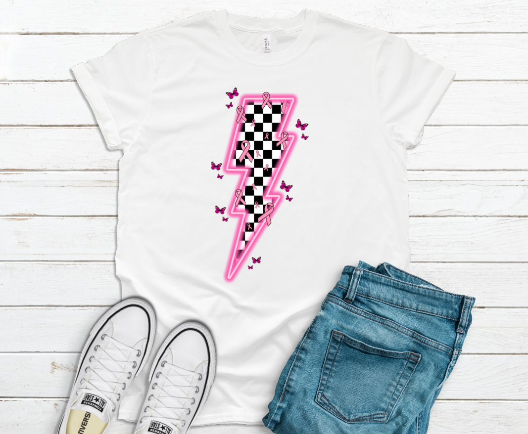 Breast Cancer Lighting Bolt Shirt