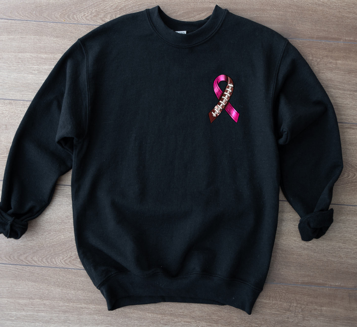 Pink Ribbon  with football (Pocket Size) Transfer