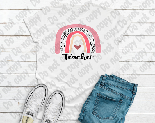 Teacher Rainbow  Transfer