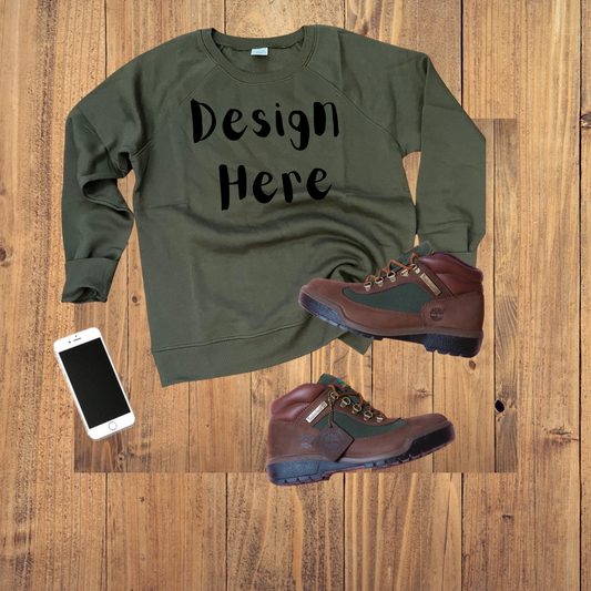 Hunter Green Sweatshirt Mockup / PNG/Beef and Broccoli Tims