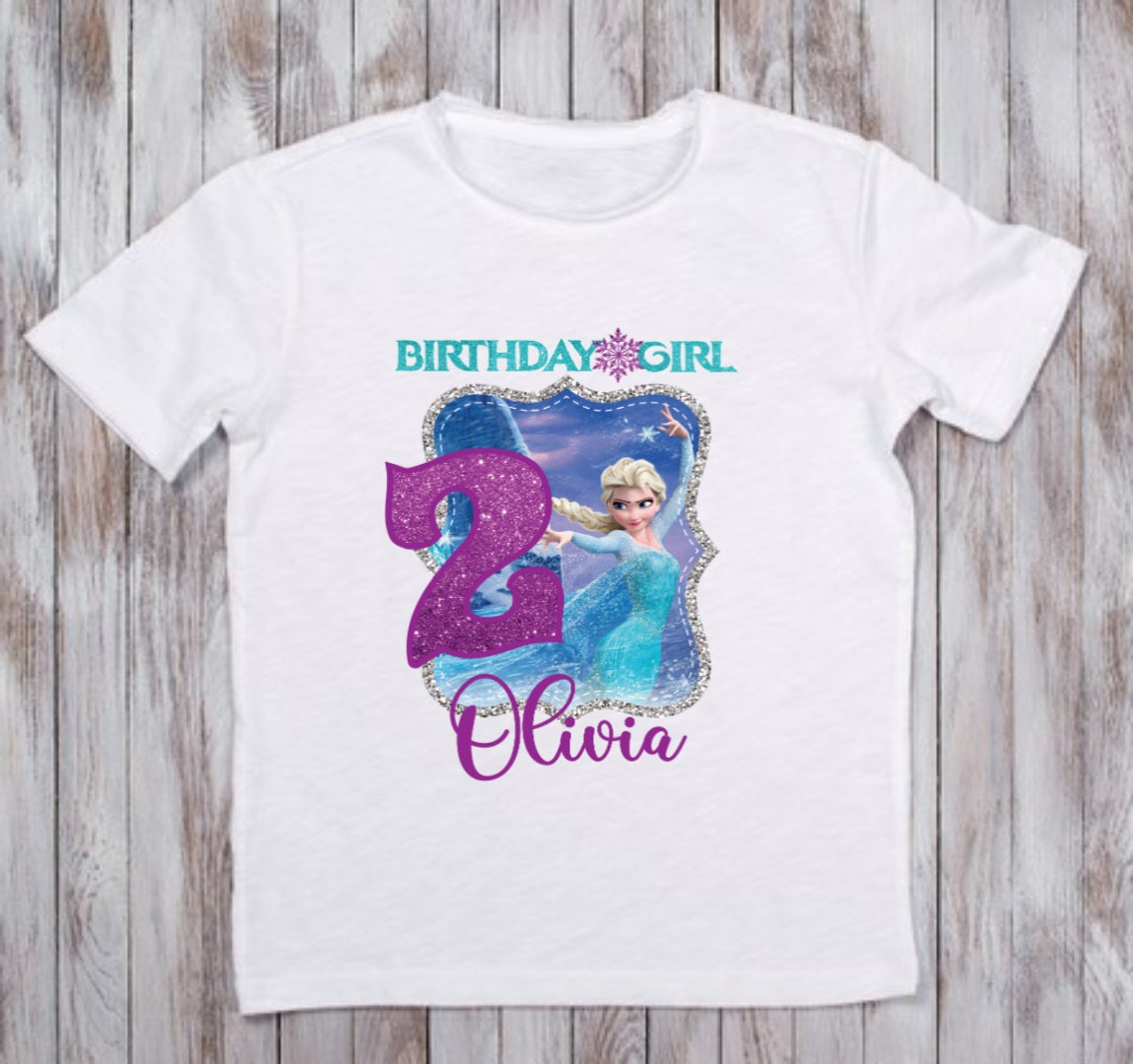 Kids Frozen birthday shirt