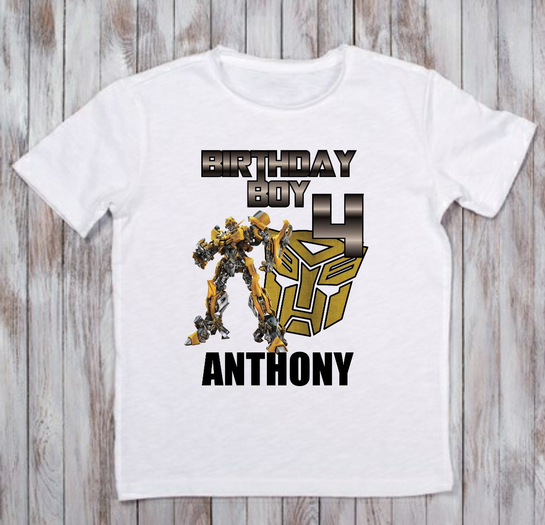 Transformer birthday shirt