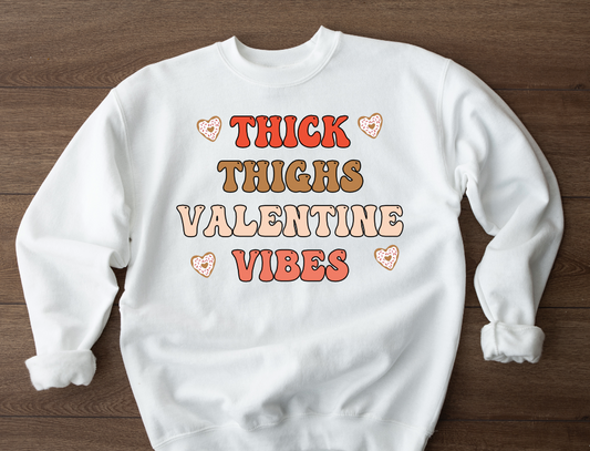 Thick Thighs Valentine Vibes  PNG & SVG