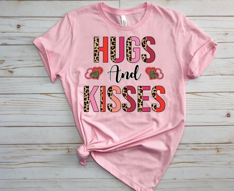 Leopard Hugs and Kisses  Transfer (10inch)