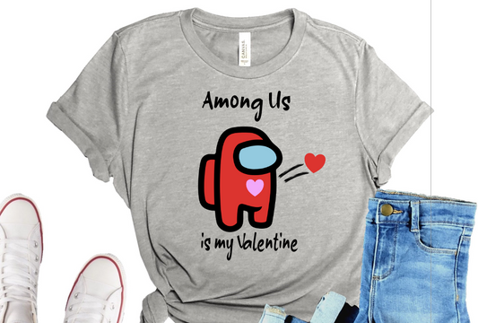 Among Us is my Valentine PNG & SVG