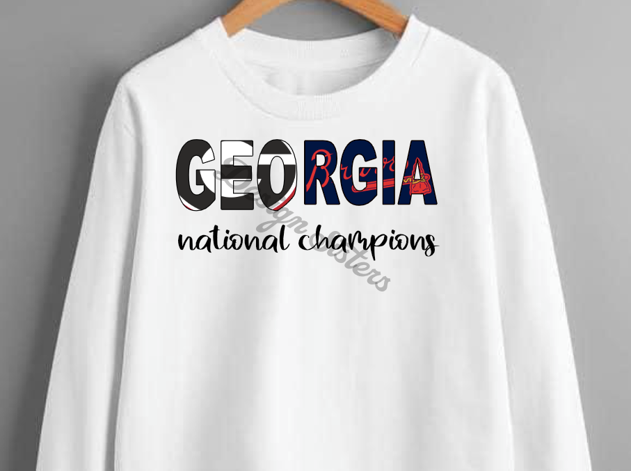 Georgia Champs  PNG Only