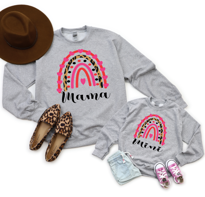 Rainbow Mama and Mini Sweatshirt