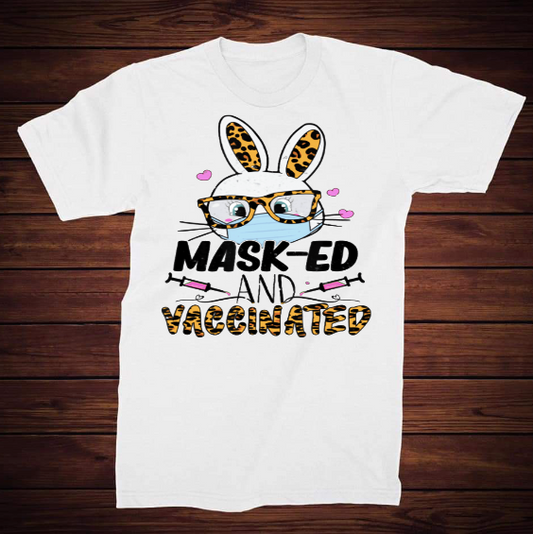 Masked and Vaccinated Transfer (10inch)