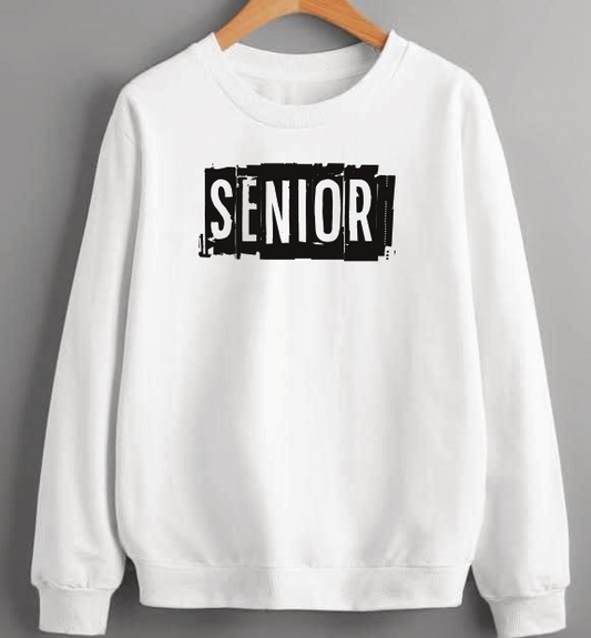 Distressed Senior Transfer ( Black or White)