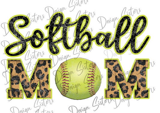 Softball Mom  PNG Only