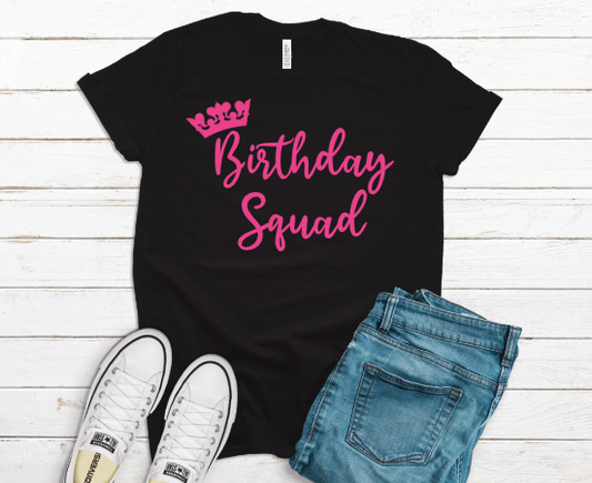 Birthday Squad Transfer (four color options)