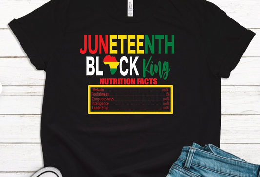 Black King Juneteenth Nutrition Facts  Transfer