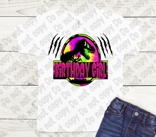 T-Rex Birthday Girl Shirt