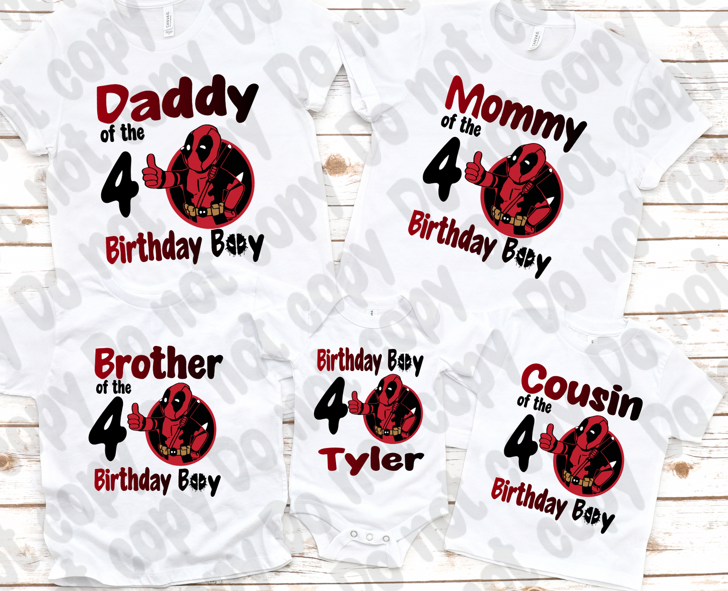 Deadpool  Family Bundle  PNG