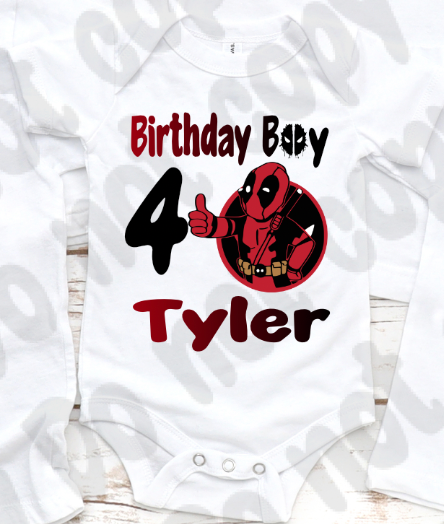 Deadpool Birthday Shirt (Boy)