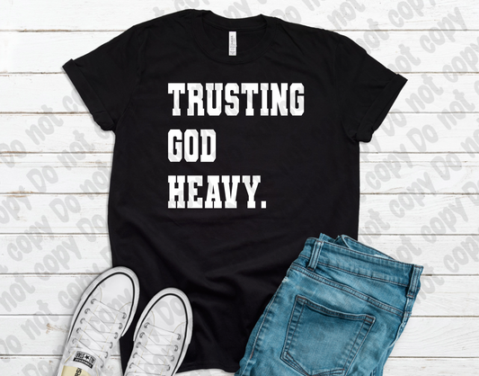 Trusting God Heavy PNG & SVG