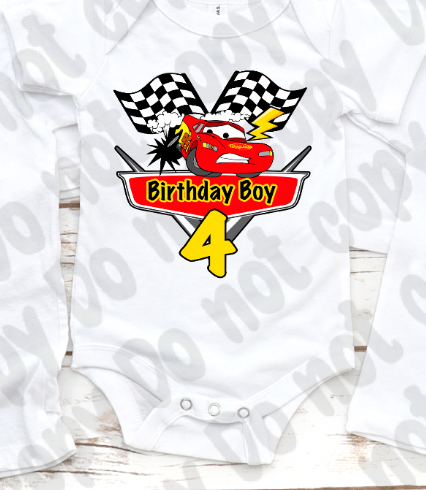 Cars Birthday Shirt (Boy)