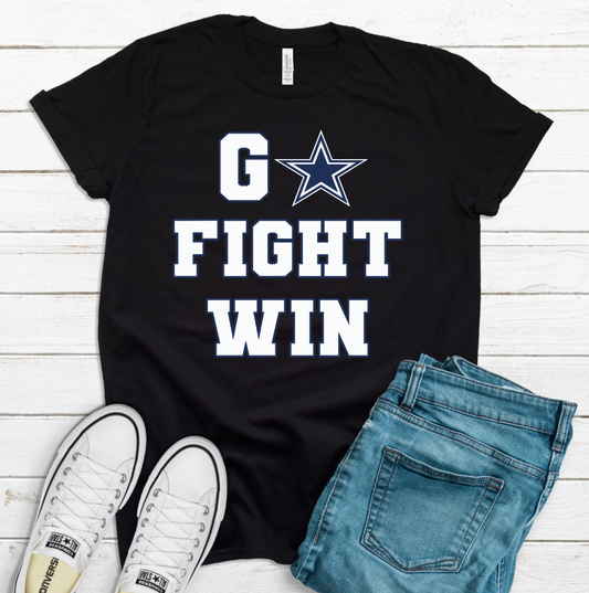 Go Fight Wing NFL Transfer Print Available in All Teams