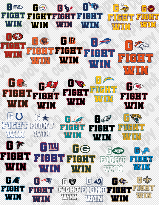 Go Fight Win PNG All Teams