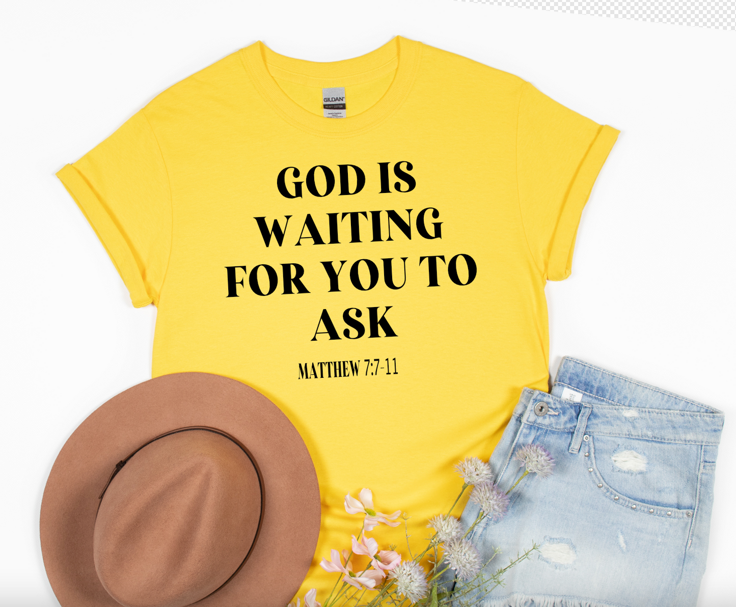 God is waiting for you to ask PNG & SVG