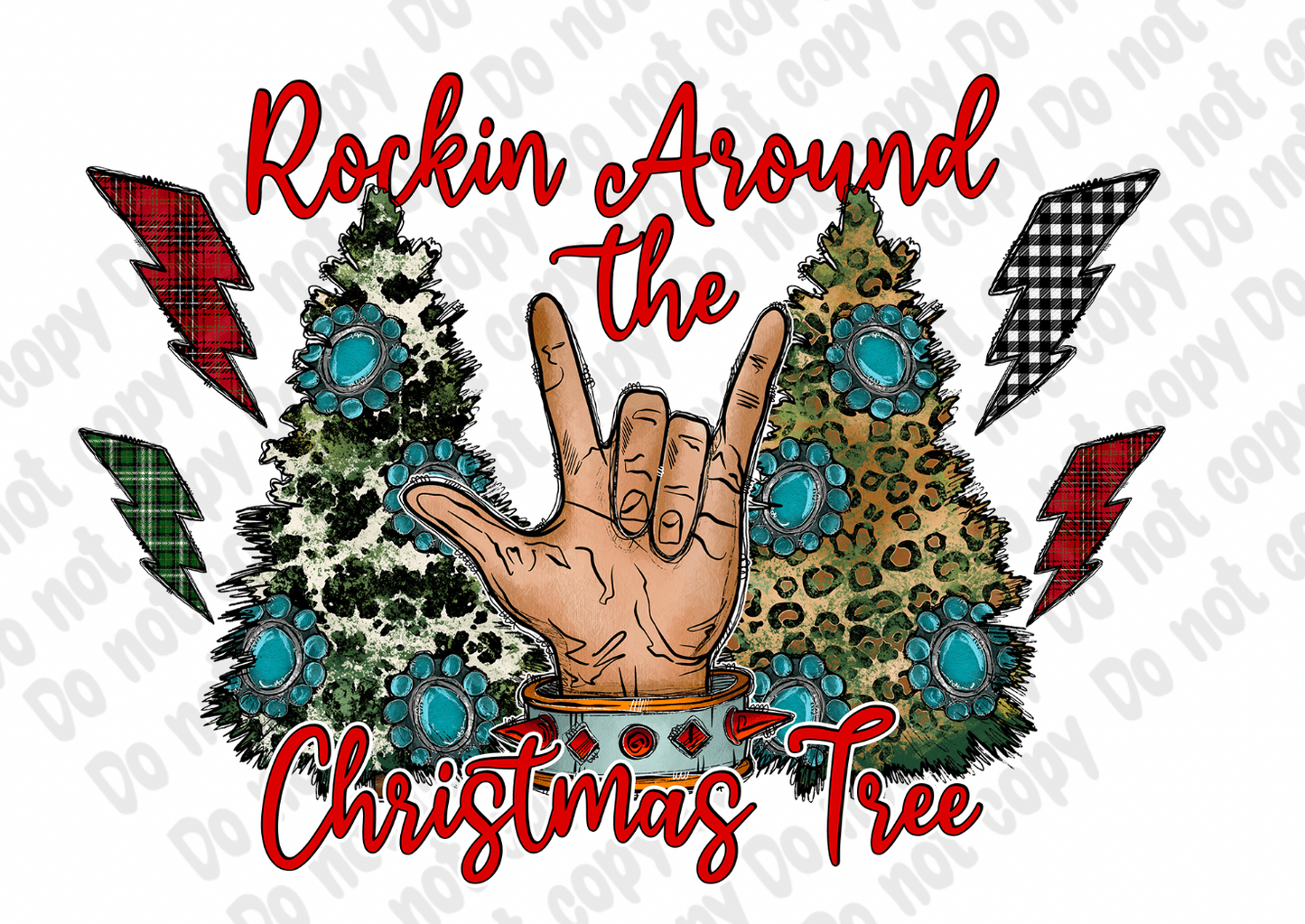 Rockin Around the Christmas Tree Transfer