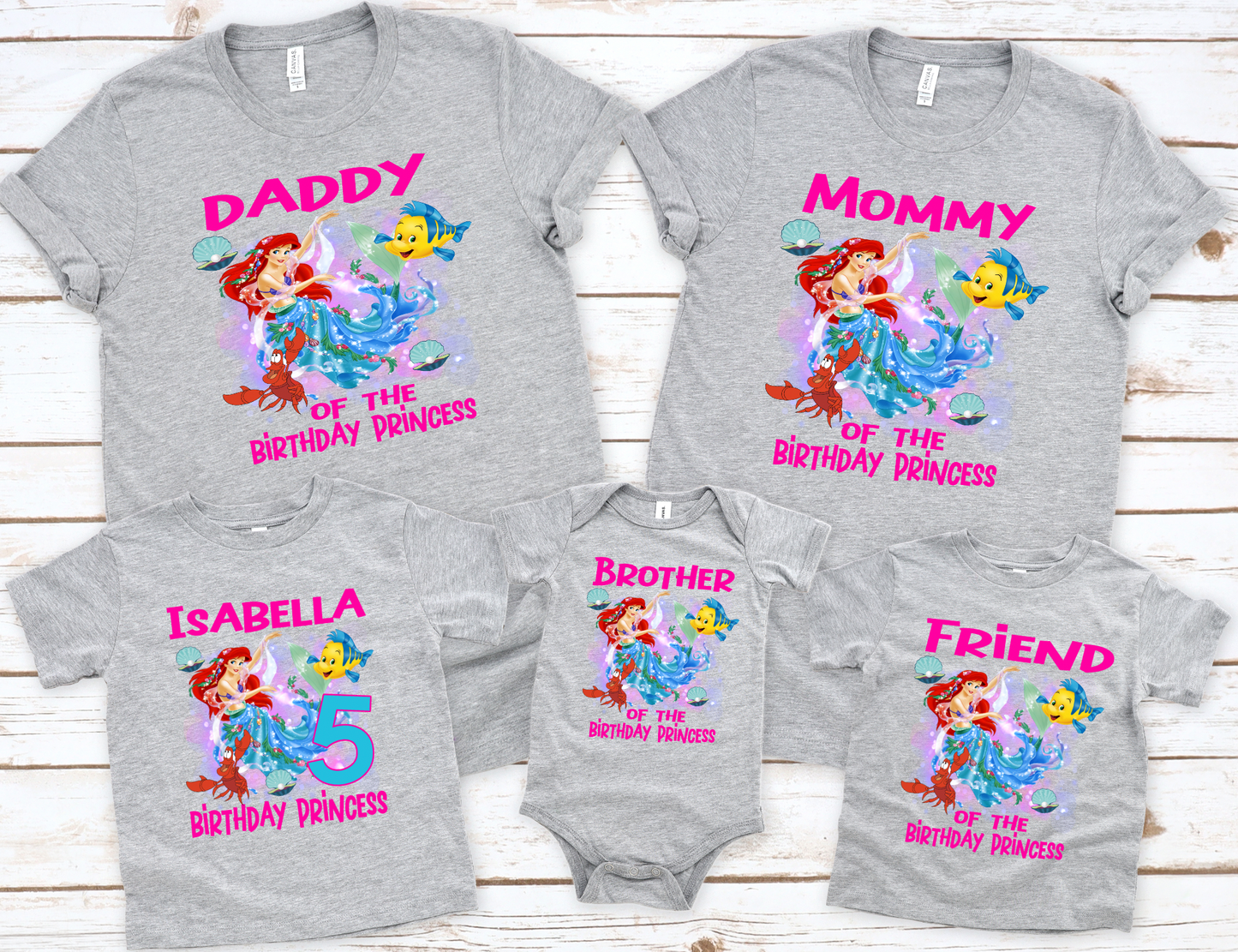 Mermaid  Family Bundle PNG File