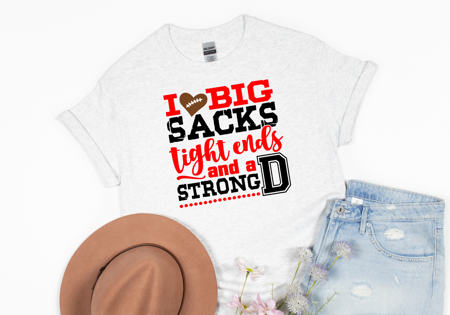 I heart Big Sacks tight ends and a Strong D Transfer (Color Option)