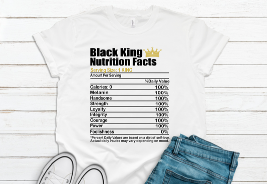 Black King Nutrition Facts Transfer