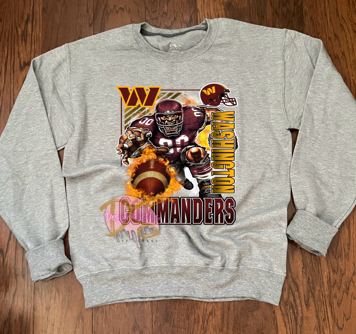 Mascot NFL Sweatshirt (All teams Available) – Design Sisters and Blanks