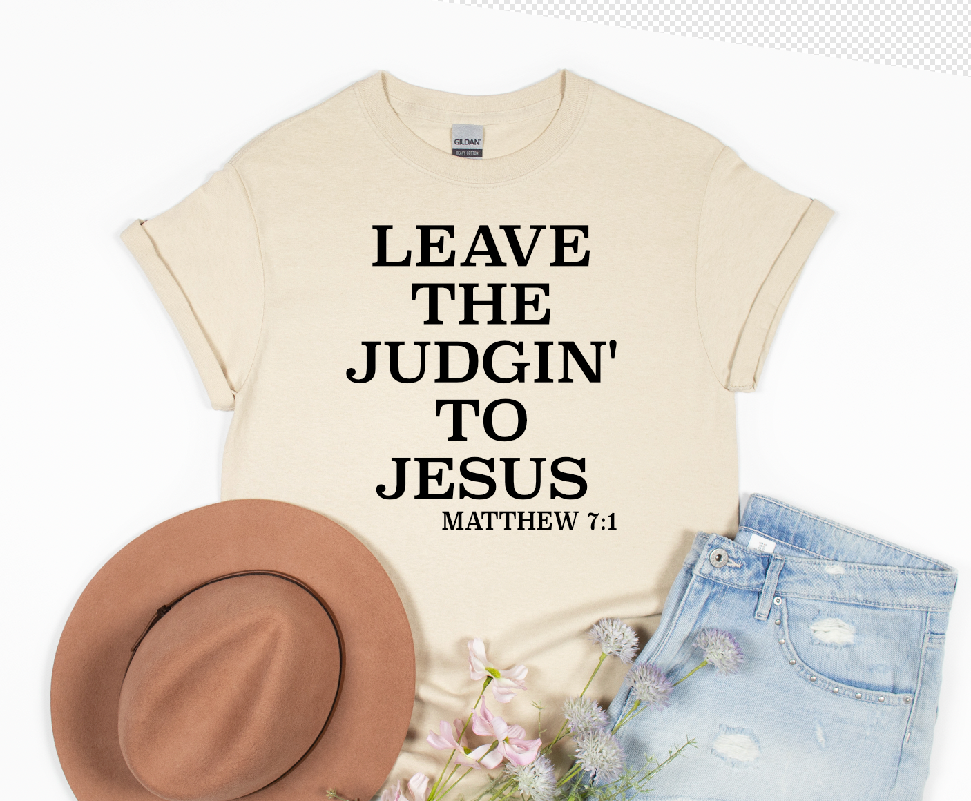 Leave the Judgin to Jesus PNG & SVG file