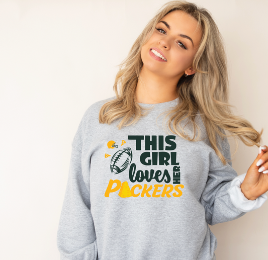 This girl loves her Packers Transfer