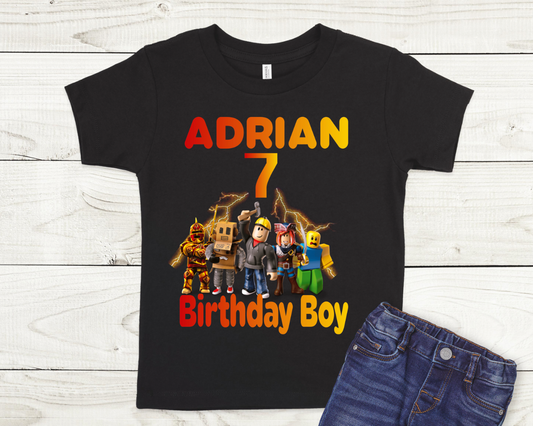 Roblox boy  Theme  Birthday Shirt