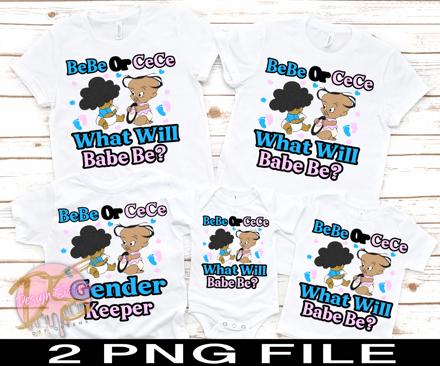 BeBee or CeCe What will Babe Be? Theme Shirts