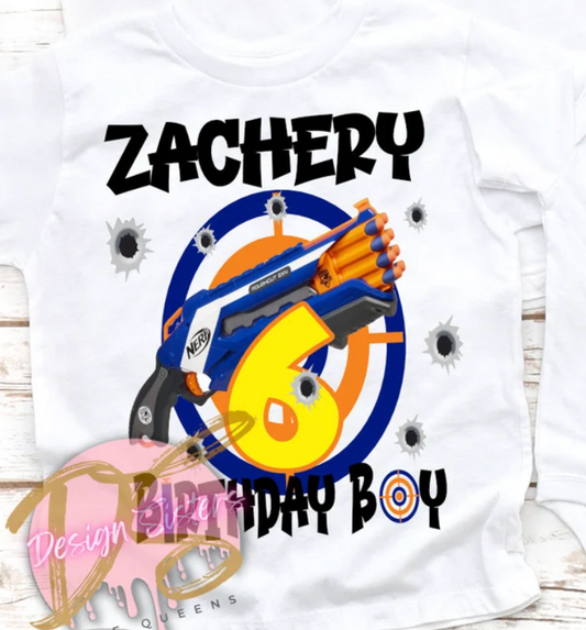 Nerf Theme  Birthday Shirt