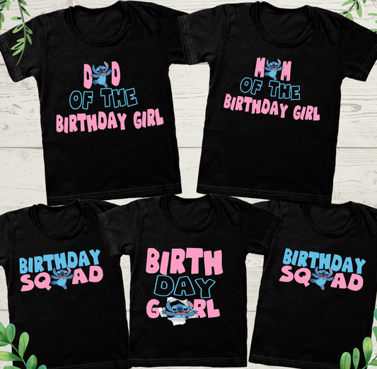 Stitch Birthday Squad  Birthday Shirt