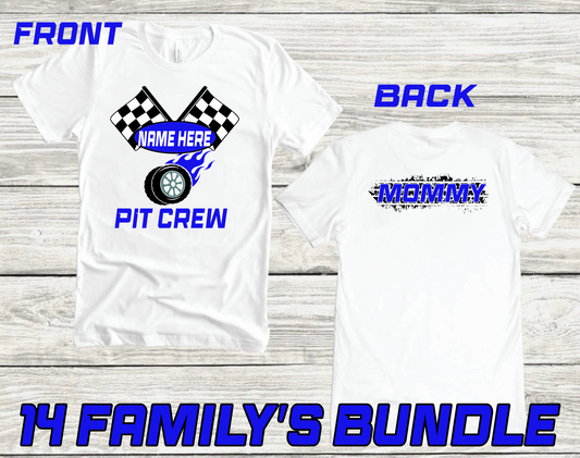 Boy Pit Crew  Family Bundle PNG File